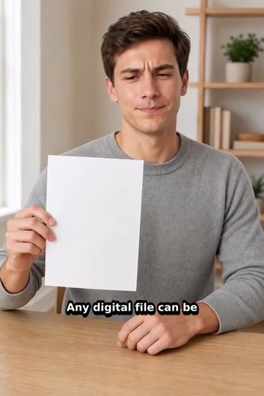 Poster: Bitcoin digital scarcity explainer reel